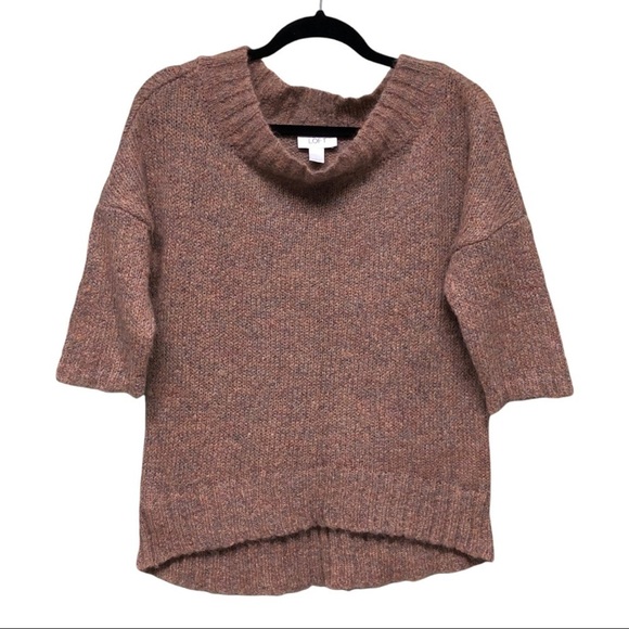 Loft Mohair / Wool Blend Short Sleeve Sweater - Size: L - Picture 1 of 3